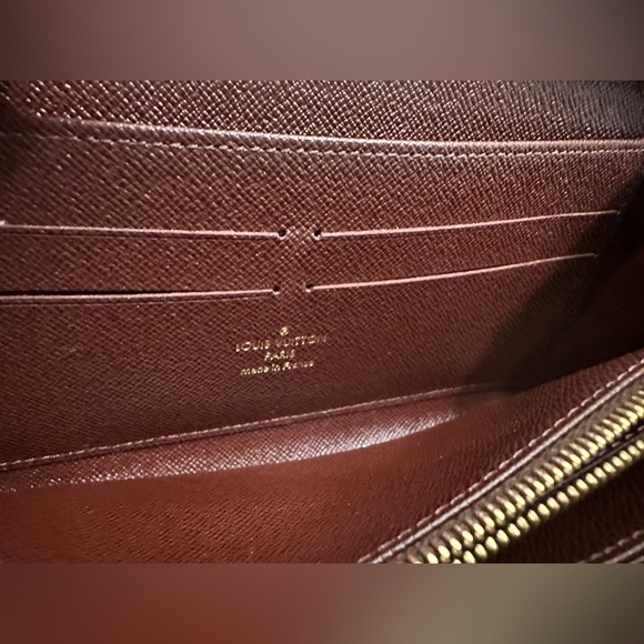 Rare Louis Vuitton Black/White/Brown Walnut Leather Monogram Gamma Zippy - Picture 7 of 16